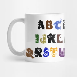 Critters Alphabet Mug